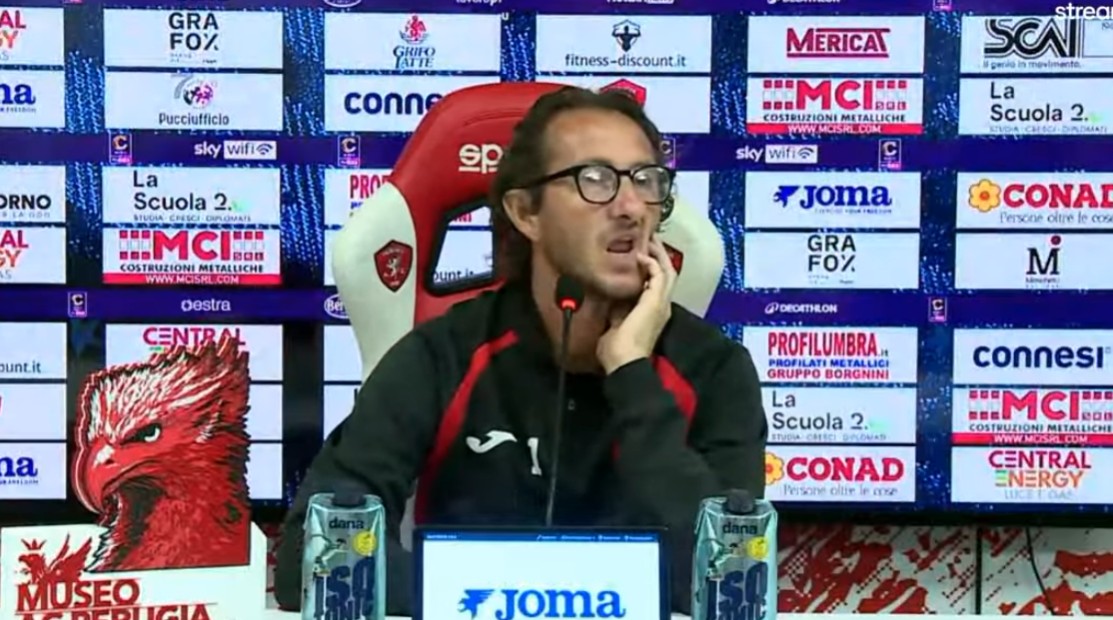 Perugia, Diana alla vigilia del Guidonia: “Diciassette gol subiti sono tanti. Mi aspetto una gara difficile”